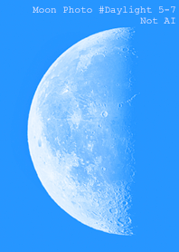 Moon Photo #Daylight 5-7Not AI