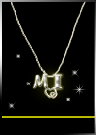 イニシャル M&I（ブラック）