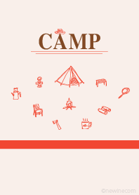 CAMP ecru red