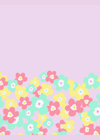 Northern Flowers9 on light purple