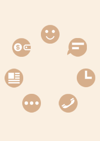 The simple circle(beige)