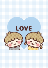 Love Couple and Gingham Check Theme -4-