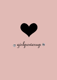 Girl Power Up Heart2 Line Theme Line Store