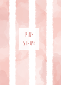 Pink Stripe Water Color