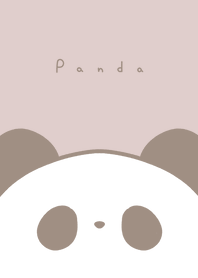 ぱんだ。ピンクグレー