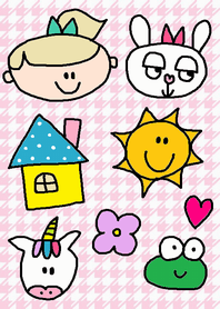 (happy girl x rabbit)