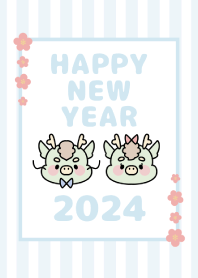 祝賀新年　黃道十二宮 龙 -2024- 56