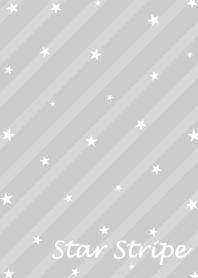 大人スターストライプ[Gray]