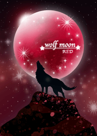 Moon and wolf Red version