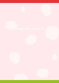 Polka dot pattern02 on red