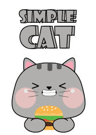 Simple So Pretty Grey Cat Theme