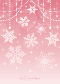 Pink snow crystal*
