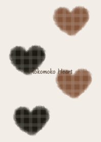 mokomoko heart -black chocolate-