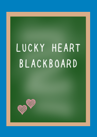 LUCKY HEART BLACKBOARDj-PEACOCK GREEN
