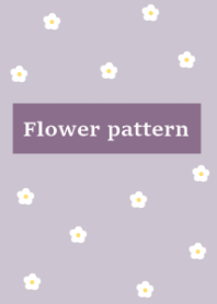 flower pattern_dusty purple