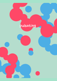 pulsating pink and blue on BG