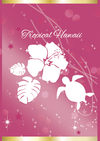 ピンク / シンプルなハワイ