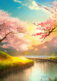 優美な春の風景の着せかえ(Spring-502)