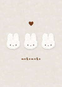 Fluffy Rabbit  - D Beige