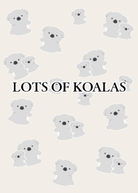 LOTS OF KOALAS/BEIGE