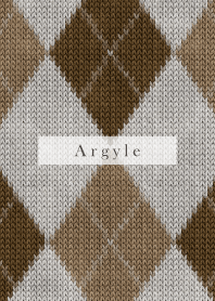 Argyle Style Embroidery beige 24