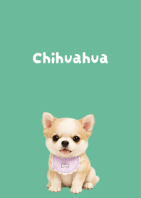 I love Chihuahuas02 blue green JP