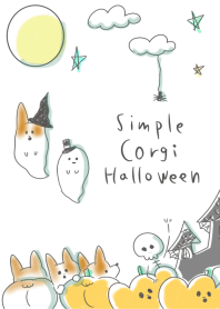 シンプル コーギー ハロウィン