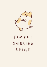 simple Shiba inu beige