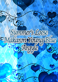 Summer's Loose Makaron Young Blue Argyle