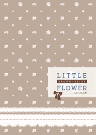 LITTLE FLOWER PATTERN -BROWN×BEIGE-