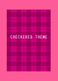 RED CHECKERED THEME-HOT PINK