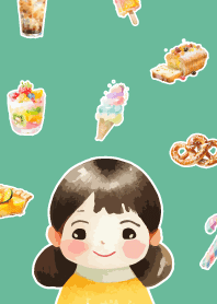 Sweets and girls2 blue green