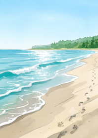 Verão de praia deslumbrante