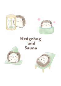 Hedgehog and Sauna -green-