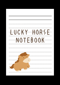 LUCKY HORSE NOTEBOOK-BLACKj
