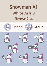 snowmanA1 white ash13 brown2-4