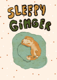 Ginger Sleepy cat
