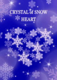 CRYSTAL of SNOW BLUE HEART