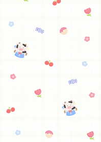 Cute milk cow with sweets 5 (Pp)