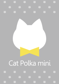 Cat Polka mini[Gray]