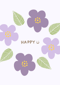 Flowers and leaves relaxing from Japan