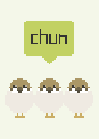 Pixel Art animal --- sparrow