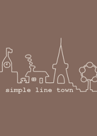 simple line town -coffee-
