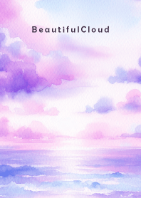Beautiful Cloud-WATERCOLOR PURPLE 27