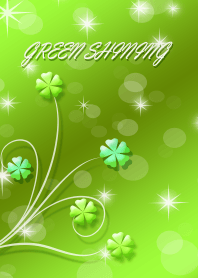 Green shining background