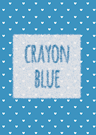 Crayon Blue 1 / Heart