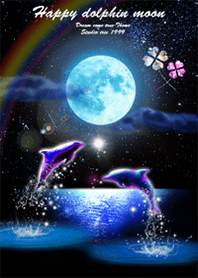 Happy Dolphin Moon Clover1