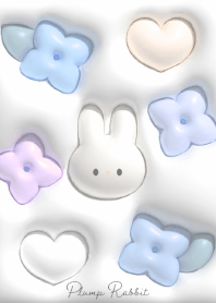 Plump rabbit and hydrangea 01_2