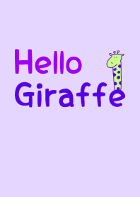 Hello Giraffe purple 8