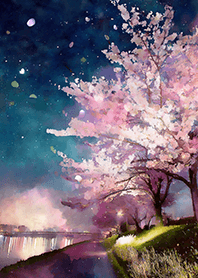 美しい夜桜の着せかえ#731